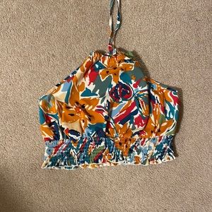 SHEIN Multi-Colored Tie Top